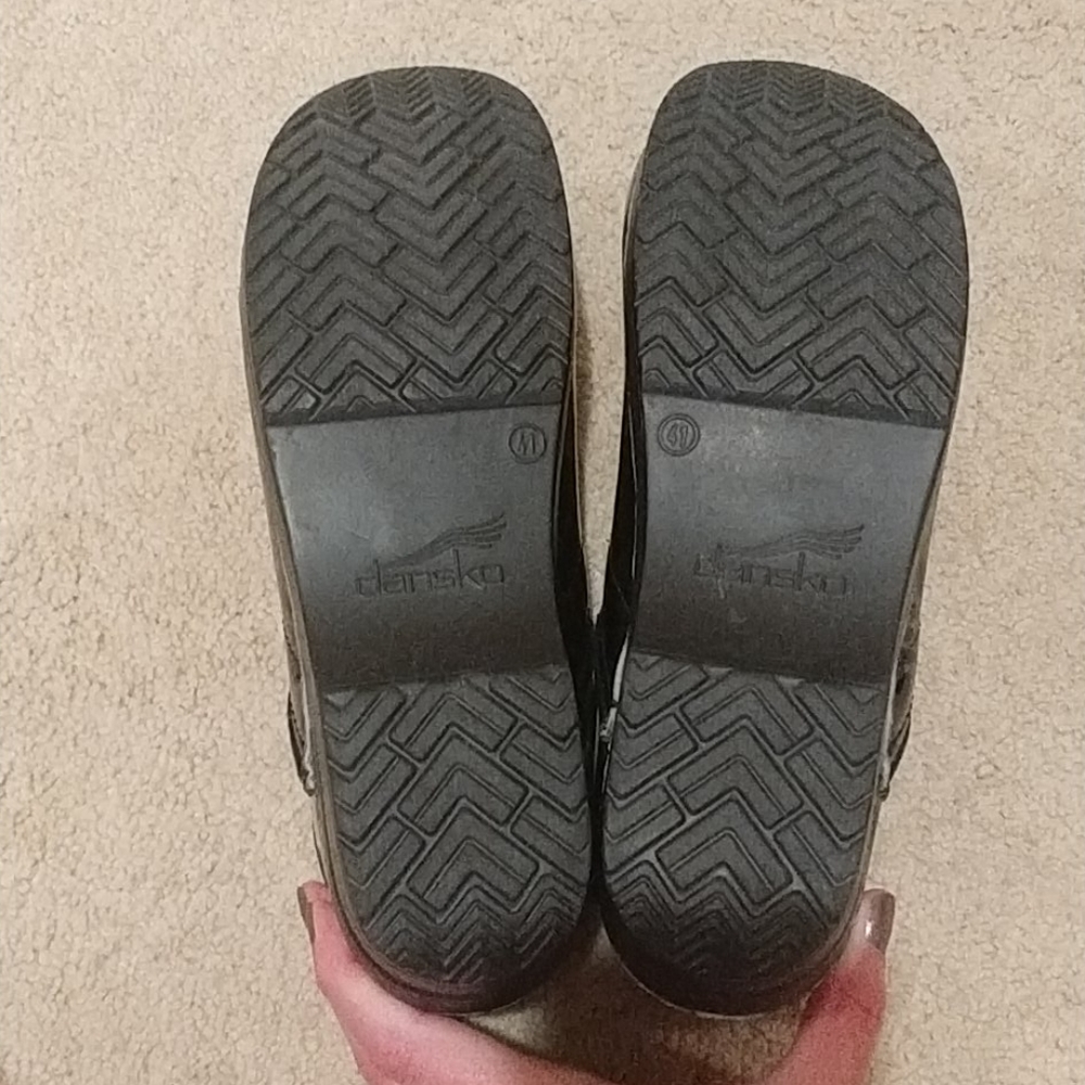 Dansko Black And Silver Floral Work Medical Profe… - image 6